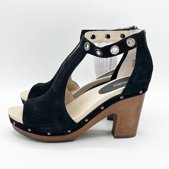 Jambu Sandals Suede Sheila Block High Heel Shoe - Picture 12 of 12